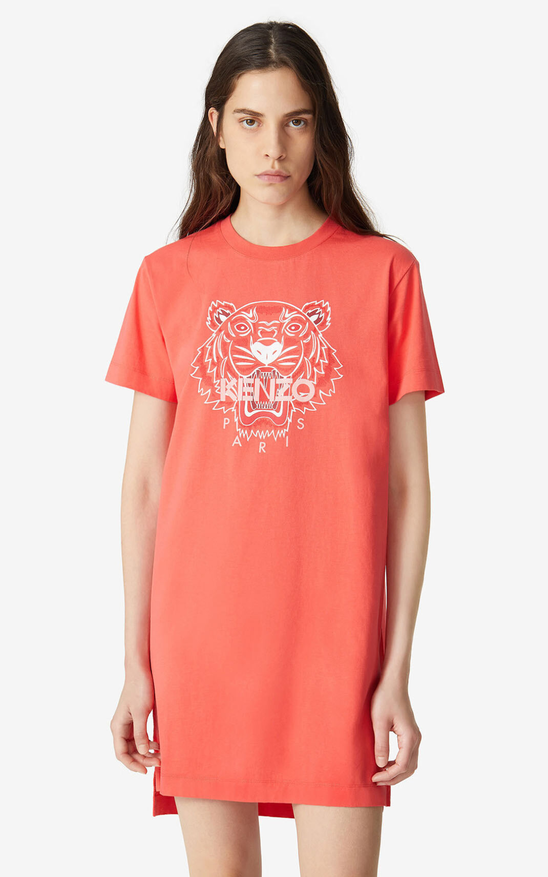 Robe Kenzo Femme Tiger T shirt Rouge SKAMG-4039